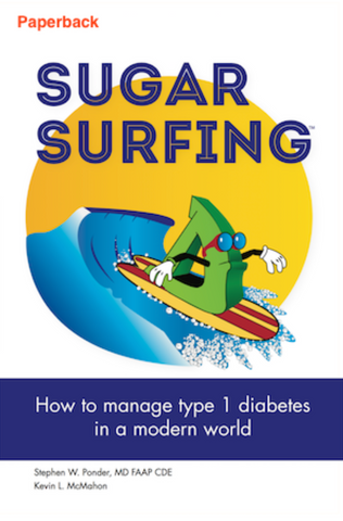 Front cover of book, Sugar Surfing.