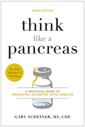 Front cover of book, think like a pancreas.