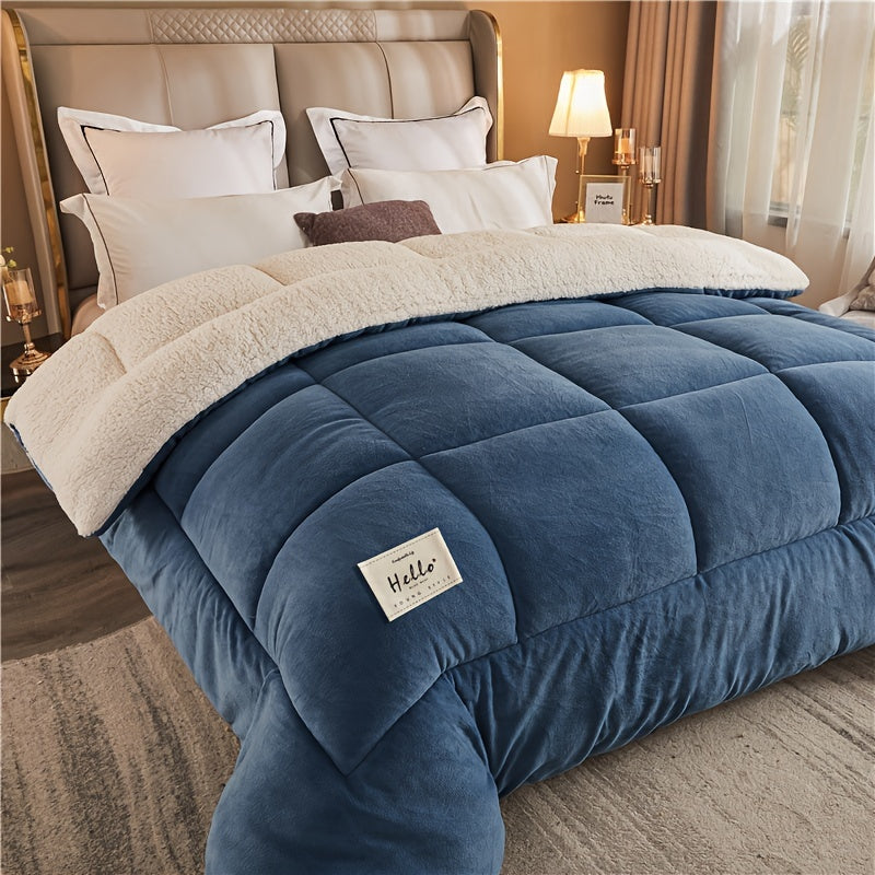 1pc Three-layer Warm Comforter Autumn And Winter Thickened Comforter Bedding Supplies For Bedroom Dorm Room