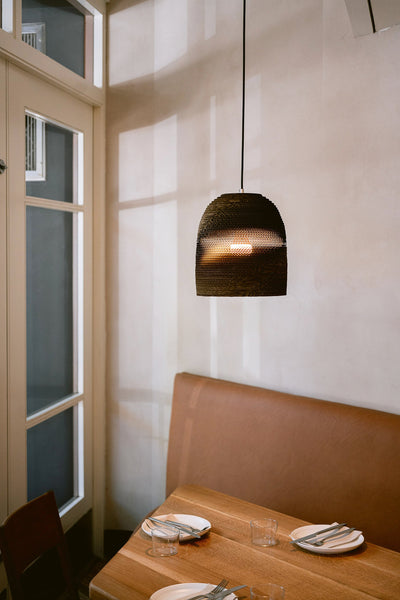 Luminaria Corrugated Board Pendant Light pizzeria restaurant lighting