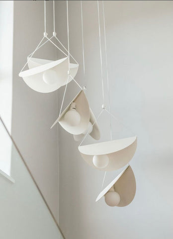 Glider pendant light chandelier for void