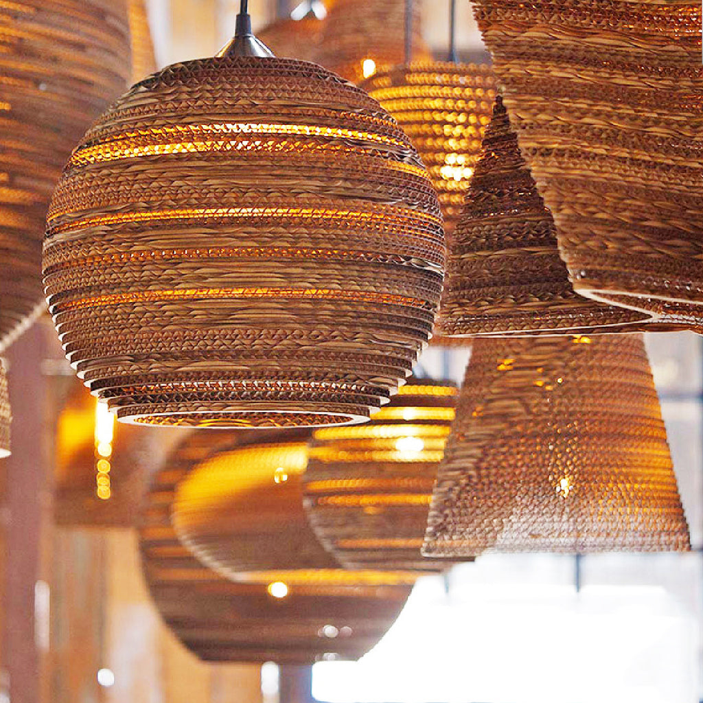 Luminaria Corrugated Board Pendant Light – Tudo And Co