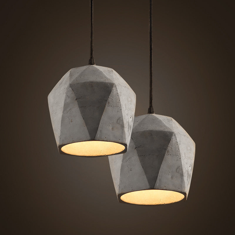 Concrete Odense Gem Pendant Light Tudo And Co