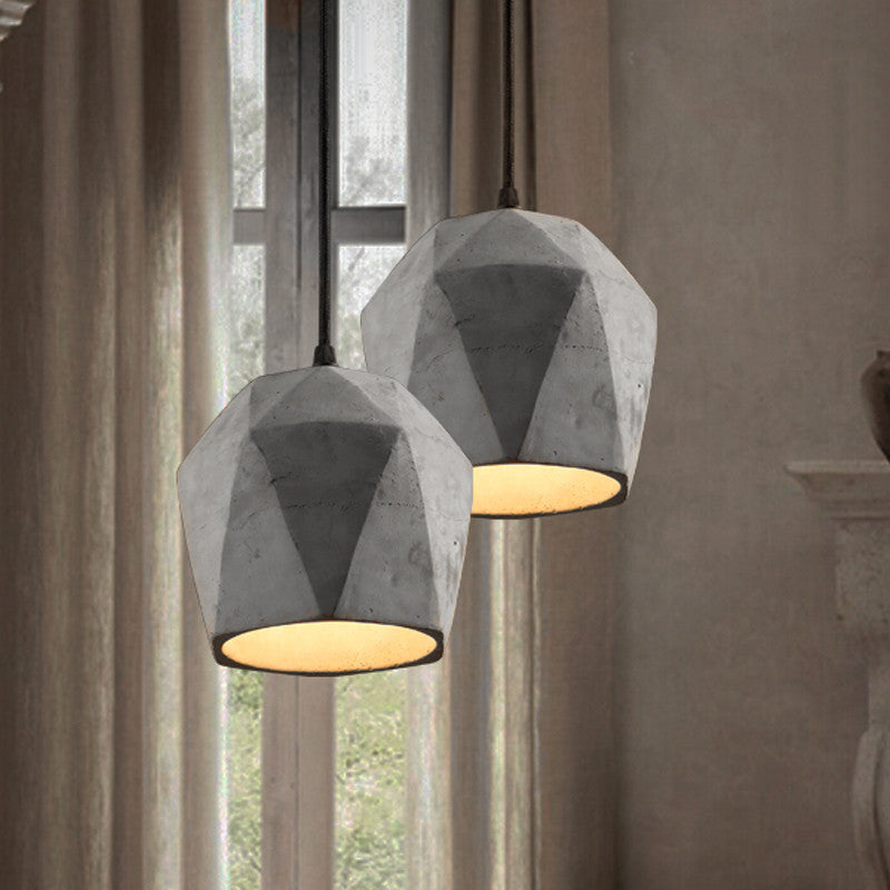 Concrete Odense Gem Pendant Light Tudo And Co