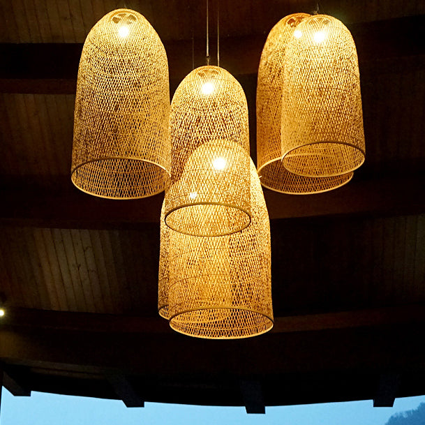 Kandang Rattan Bamboo Cage Pendant Light - Tudo&Co – Tudo And Co