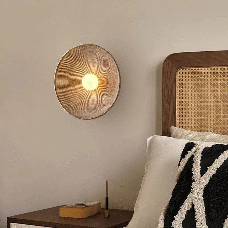 wooden wall light design