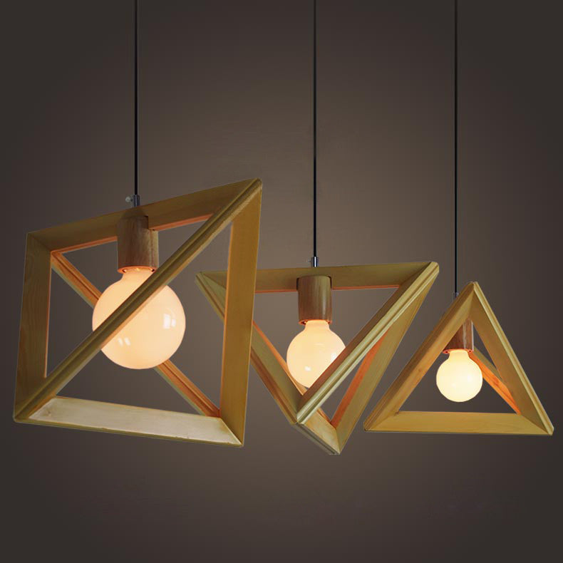 triangle pendant light