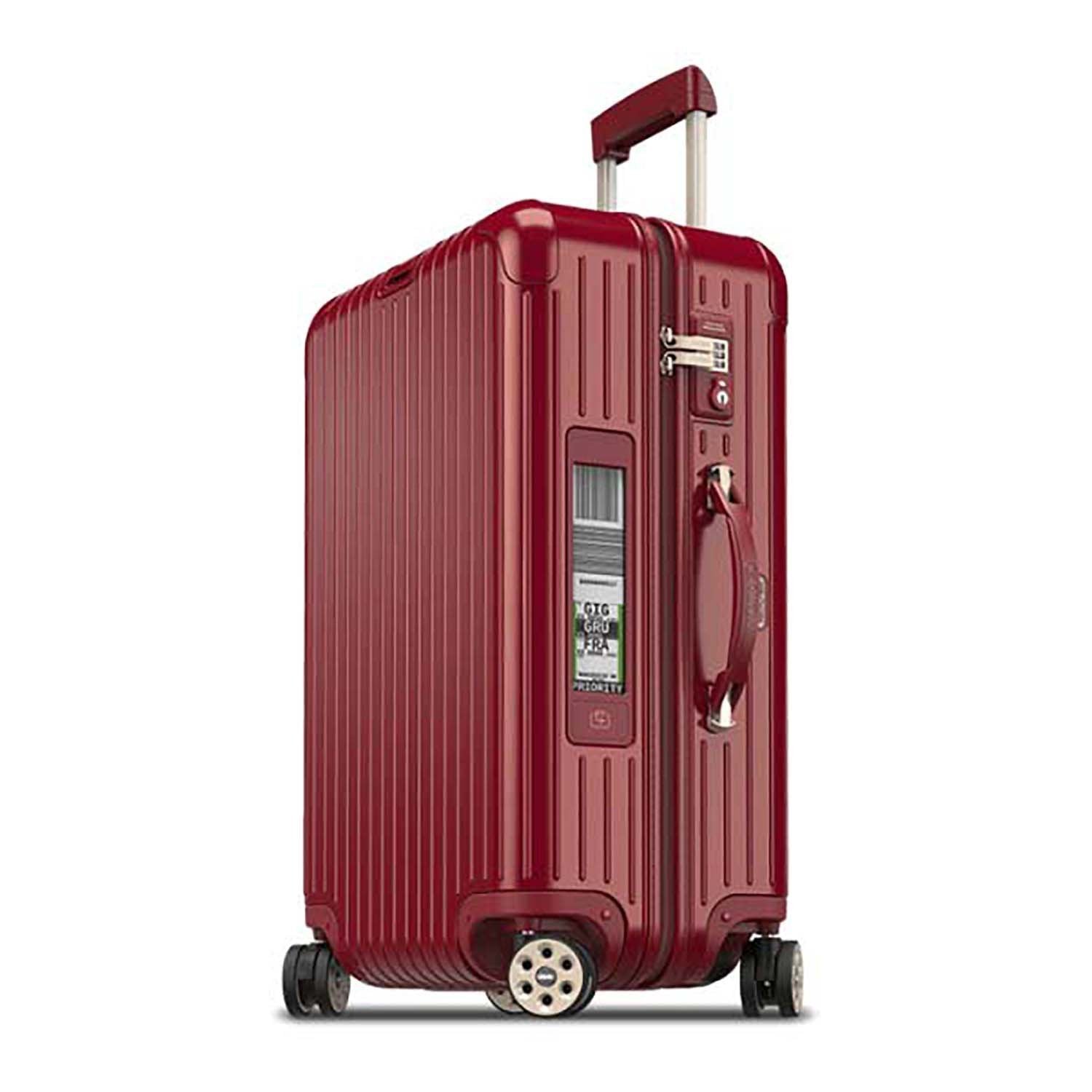 Rimowa Salsa Deluxe Electronic Tag Luggage Trolley Bag - Red Oriental ...