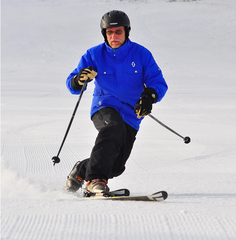 Telemark skiing