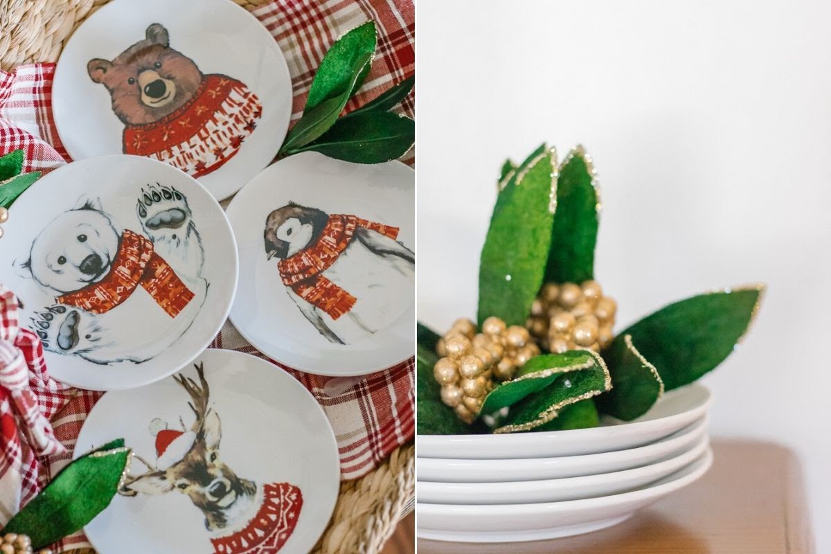 holiday gifting, christmas, plates