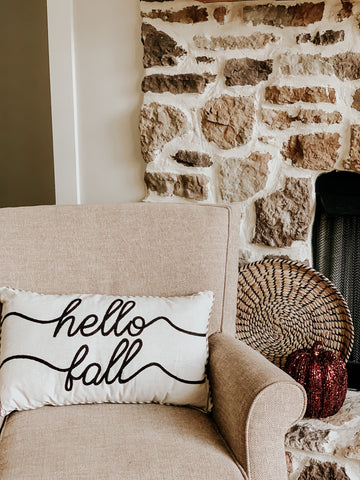 fall throw pillow, fall colors, fall farmhouse