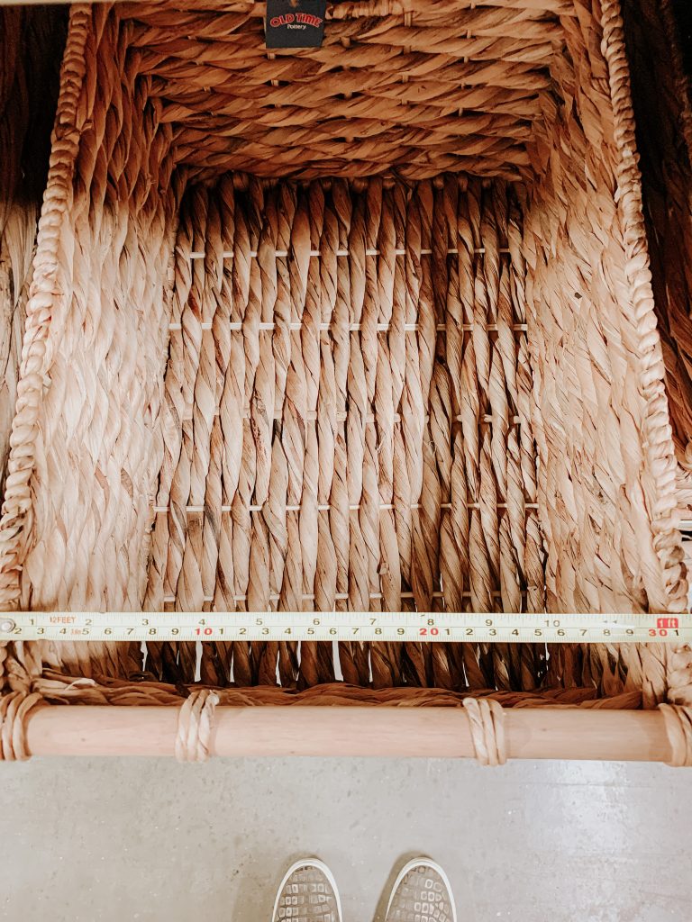 woven basket storage