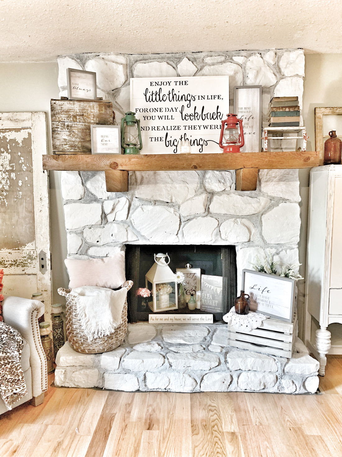 Living Room Refresh, Fireplace, Mantle, Home decor