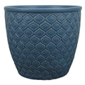 Blue decorative ceramic planter