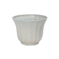 White plastic planter