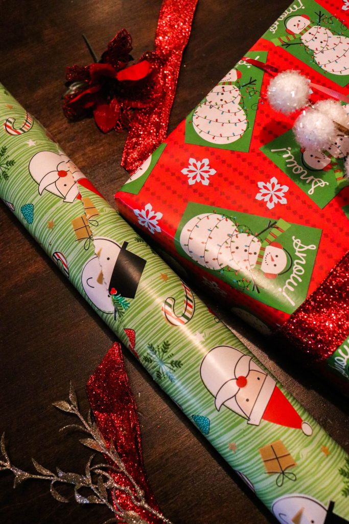 Classic wrapping paper for kids