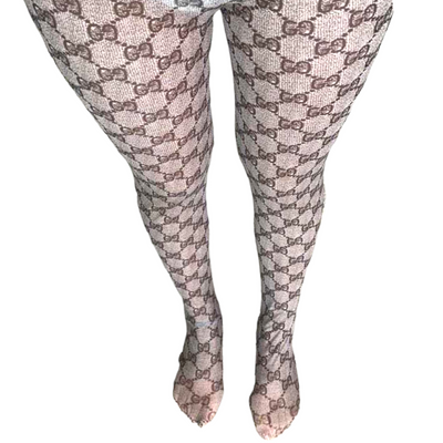 GG Inspired Fishnet Tights- Cream- Off White Color – Dropashoe