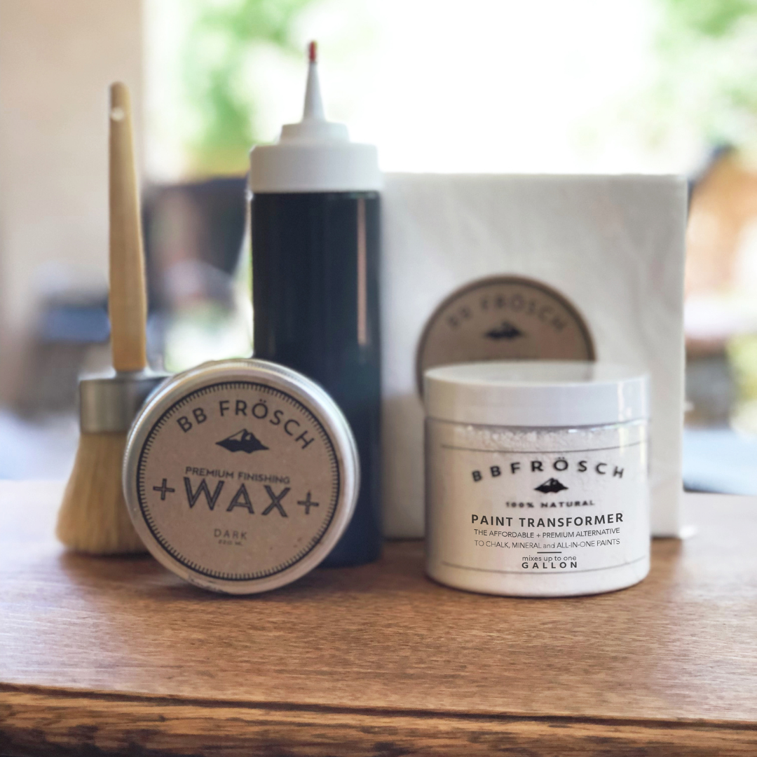 powder dark wax wax cloths wax brush