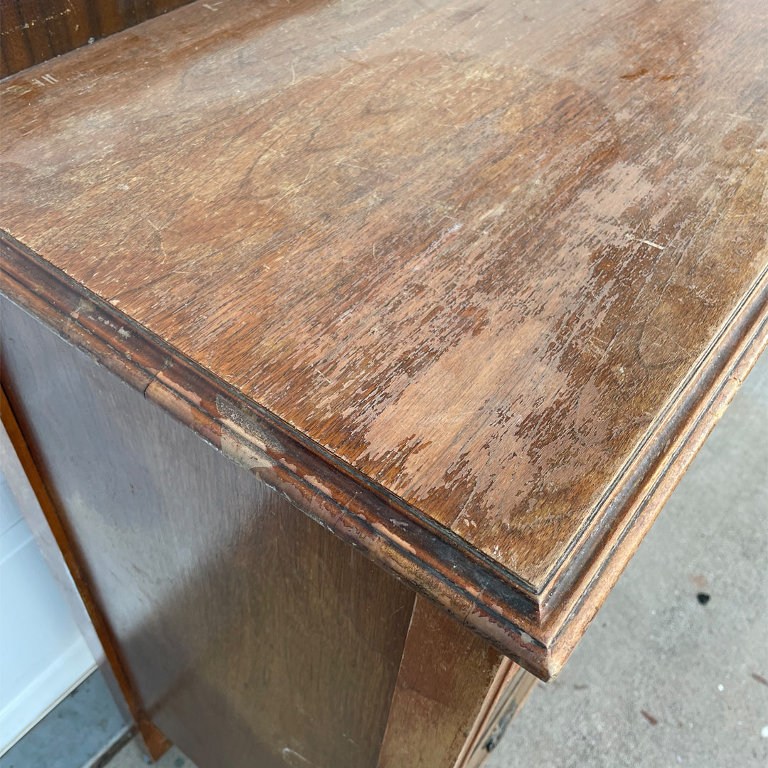 Damaged dresser top