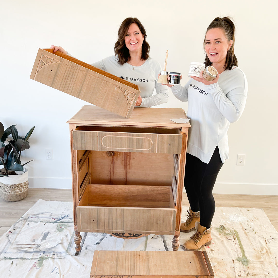 Dresser makeover with natural wax