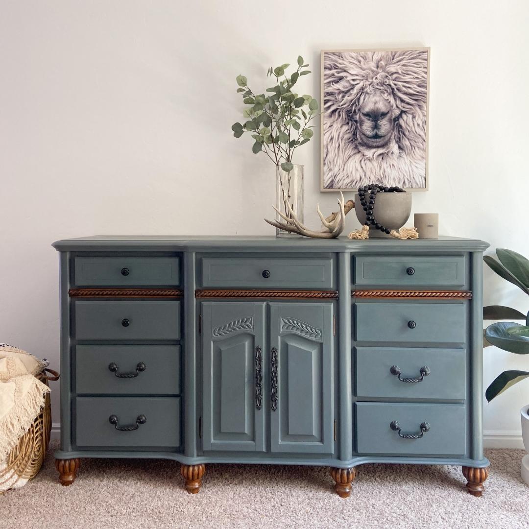 painted dresser after