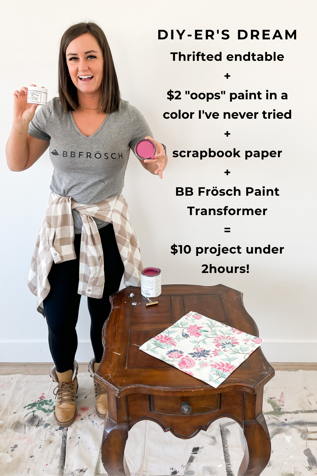 $10 under 2 hour table makeover challenge