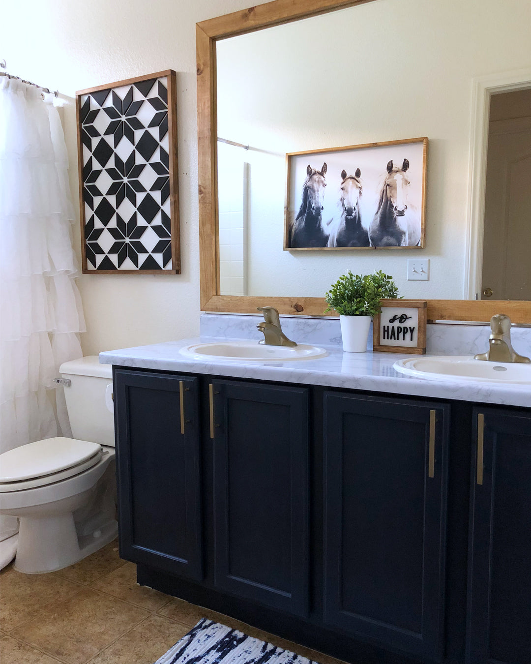 Blue Painted Bath Vanities