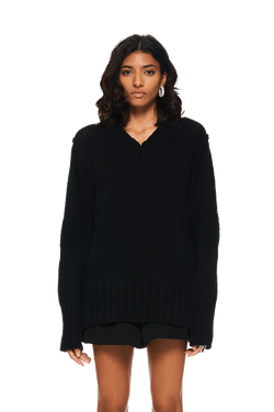 oversized black pullover