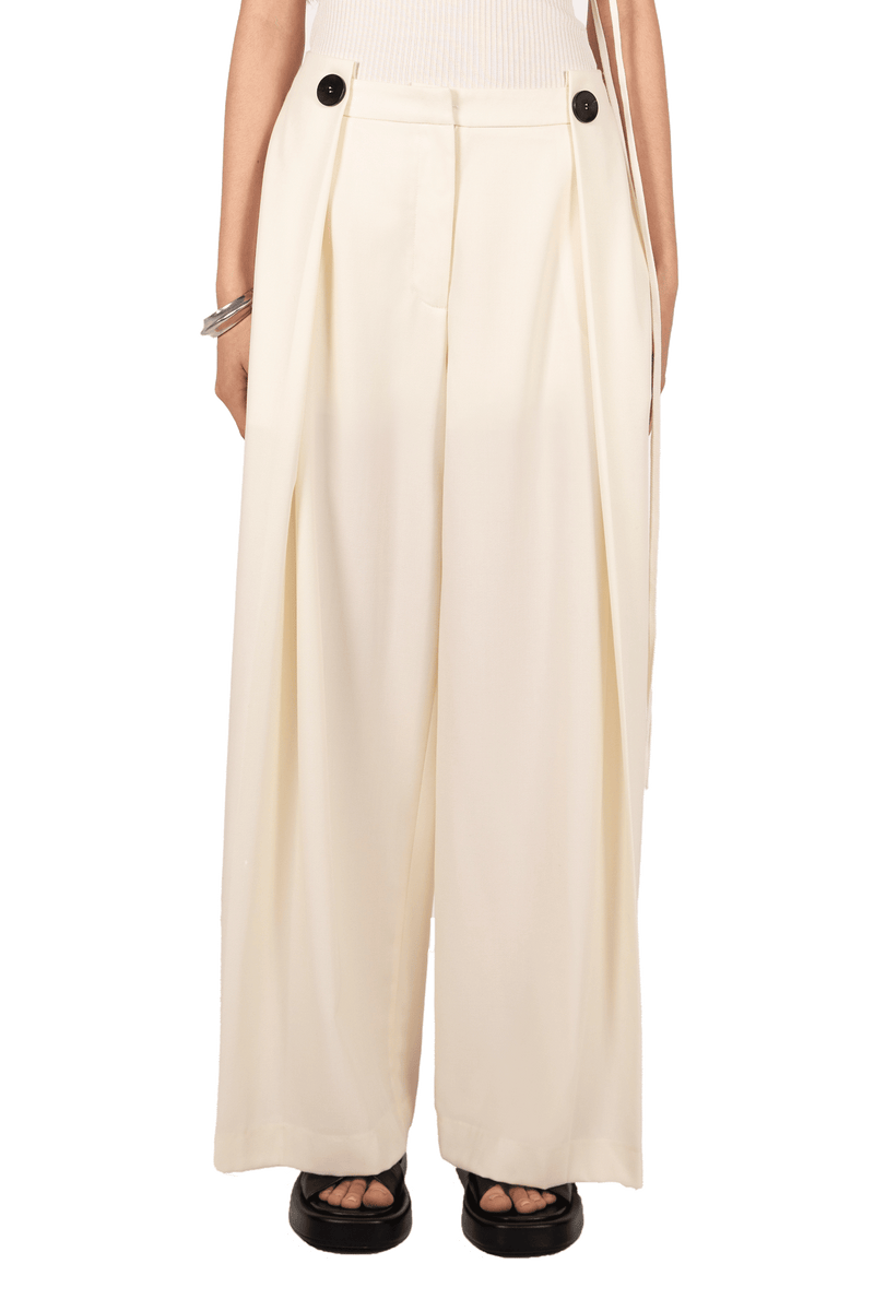 womens off white wool pants