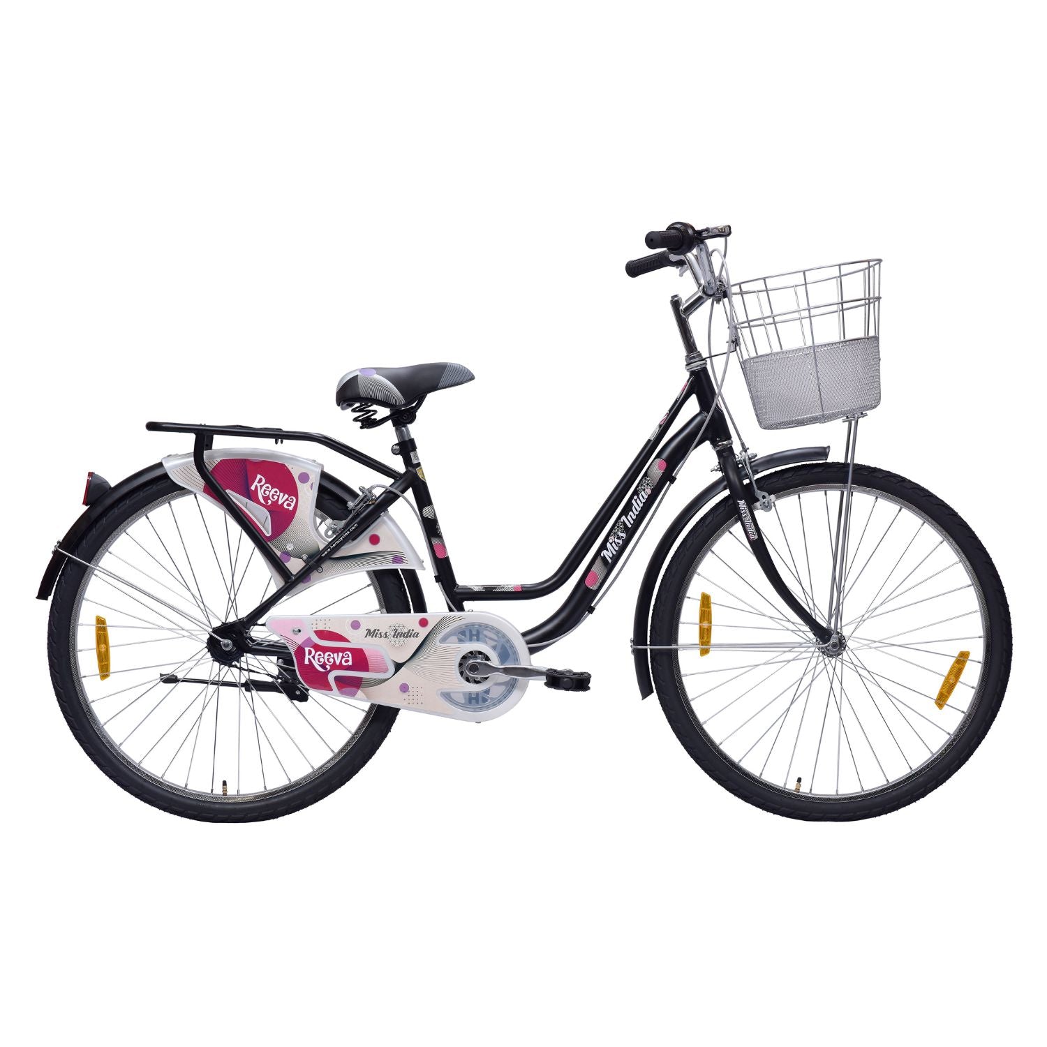 Hero Pink peach Miss India 26T Bicycle for 13 years with carrier