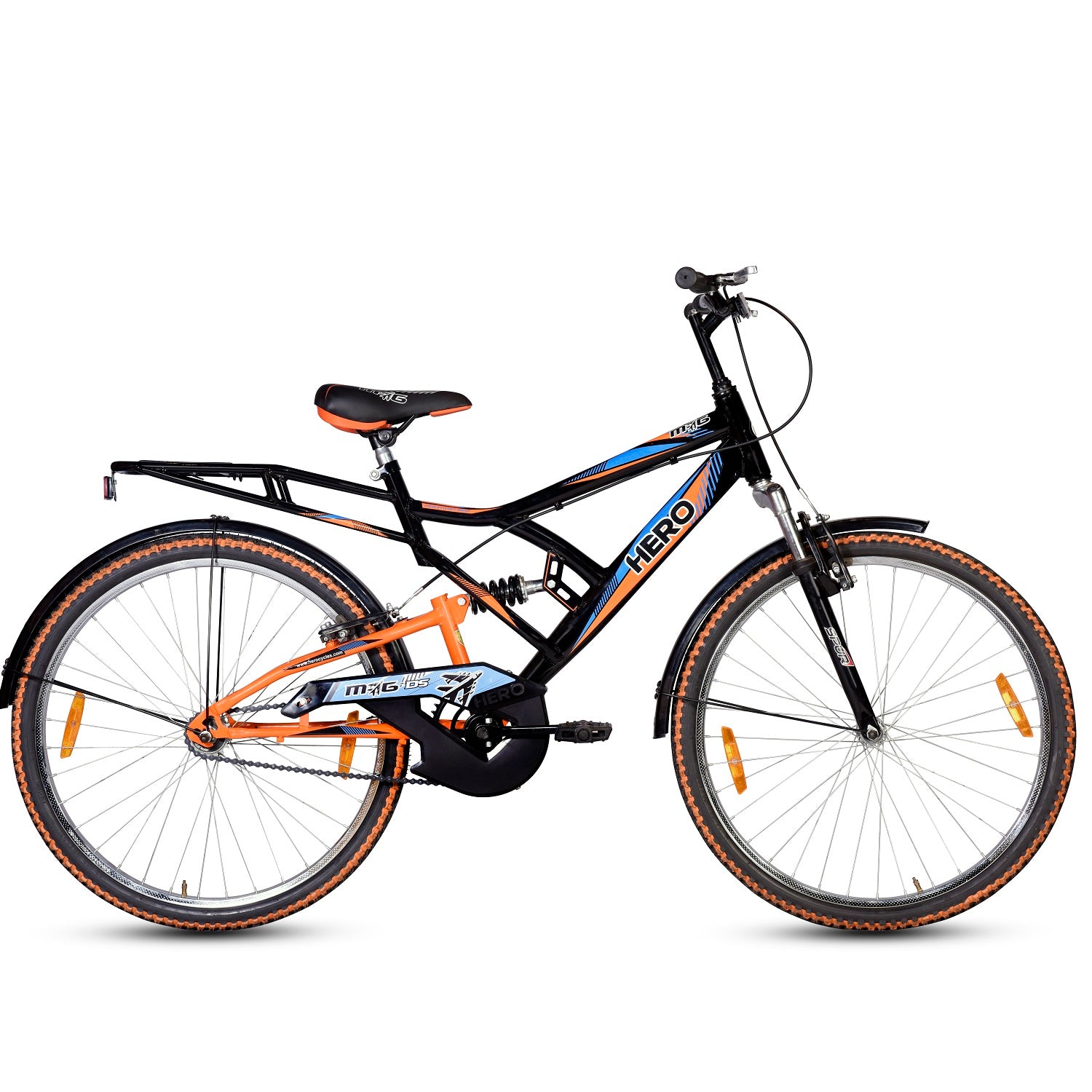 Hero Orange Sprint Pro 26T Bicycle for 13 years with EASY FIRE