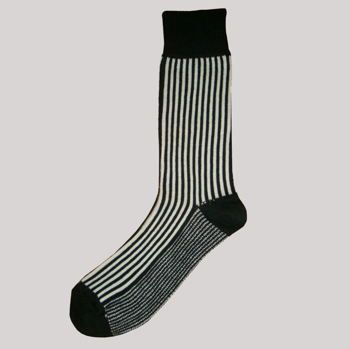 Buy|blackandwhite|verticalstripesocks |englandmade|shop|bassinandbrown ...