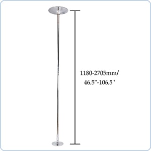 Portable Dancing Pole 45mm, Fitness Exercise Spinning Static Dance Pole