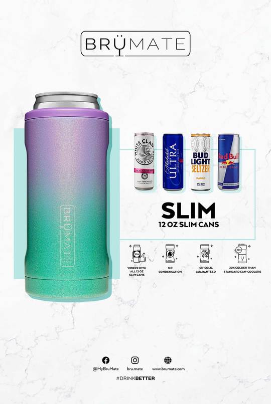 Red Slim Can Cooler | Bison Coolers