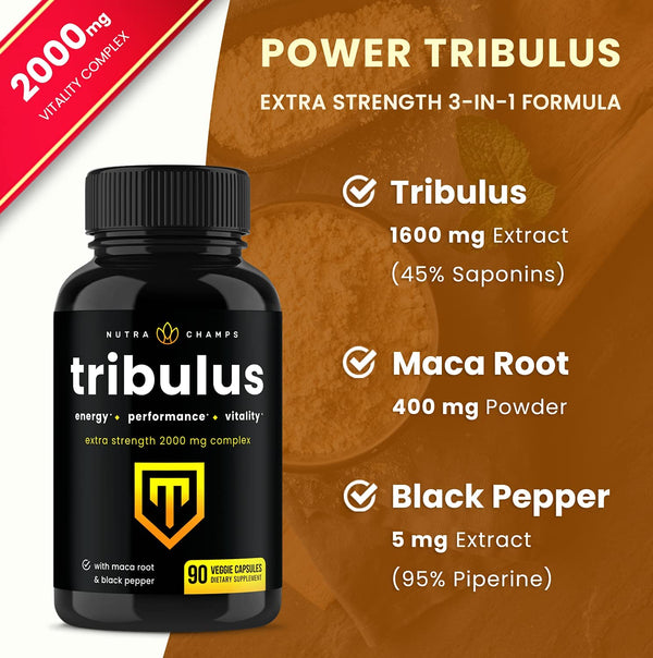 Tribulus Terrestris - 90 Vegetable Capsules - NutraBio.com