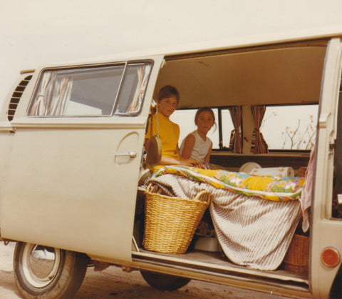 Hippie camping Van