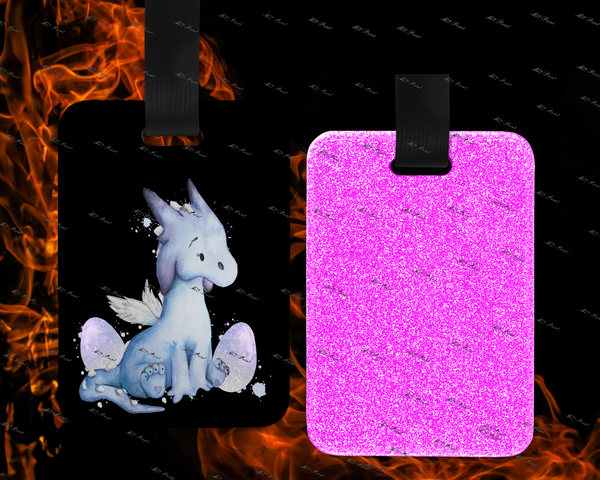 Dragon Luggage Tag-  Blue Dragon 0