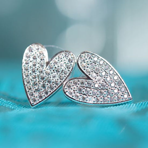 Oblong Heart Earrings