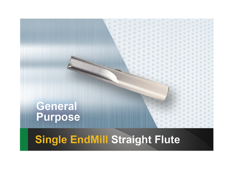 Single End Mill Straight Flute SCTools HTC