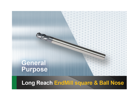 Long reach square end mill and ball nose SCTools HTC