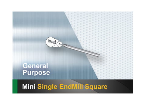 Mini single square end mill SCTools HTC