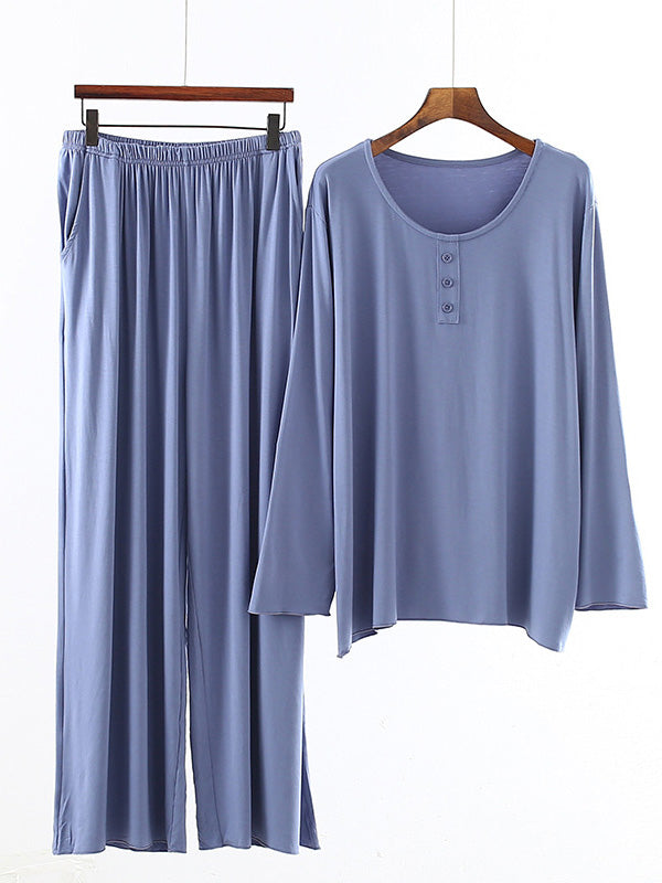 Comfortable Long Sleeve T-Shirt&Pants Pajama Set