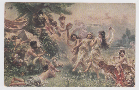 C. Makowsky Der Tanz La Danse The Dance Art Postcard Magyar Posta 1917