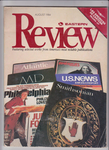 Eastern Airlines Inflight Magazine Eastern Review August 1984 Issue