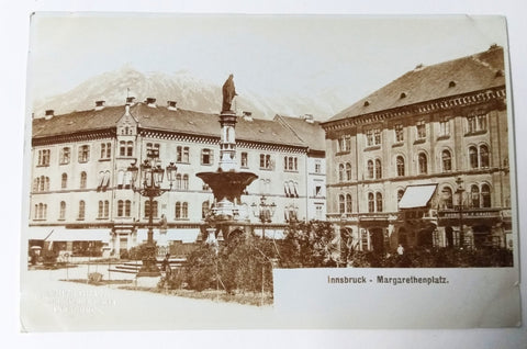 Margarethenplatz Innsbruck Austria F. Gratl Real Photo Postcard 1900's