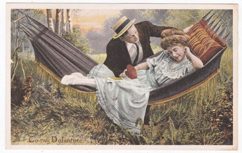 To My Valentine Vintage Valentine's Day Postcard