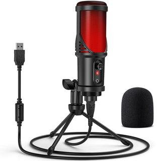 JAMELO Condenser Microphone Computer Gaming USB Mic Stand for Studio R   Buy Musical Instruments, Pedals, Wireless, Drum, Pro Audio & More - LEKATO