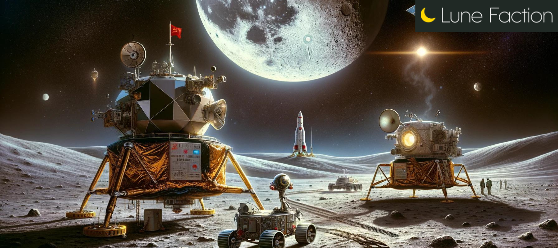 premier robot touchant le sol lunaire
