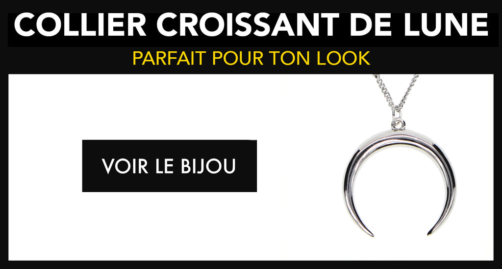 collier croissant de lune 