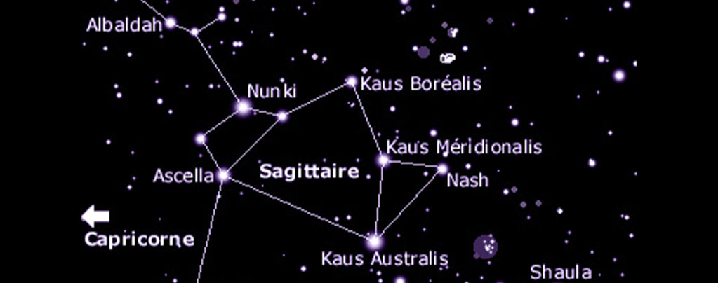 les étoiles entourant la constellation du sagittaire 